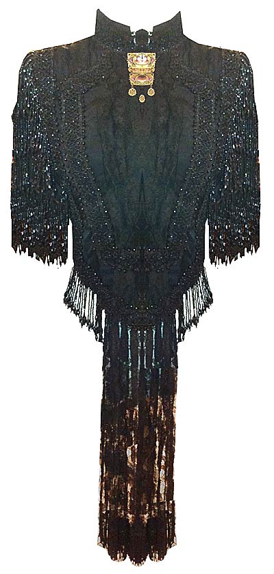 Beautiful Victorian Beaded Capelet Jacket Cape