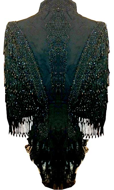 Beautiful Victorian Beaded Capelet Jacket Cape
