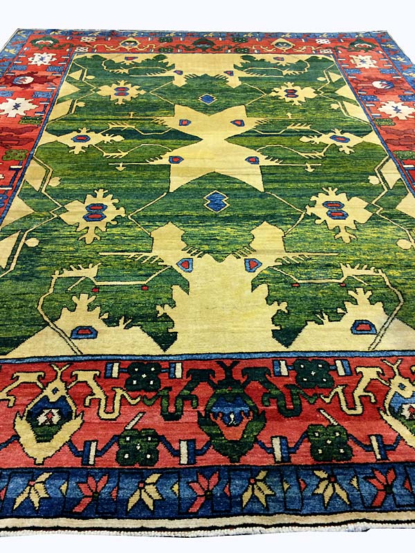 Vintage Gabbeh Rug Turkish Wool Carpet