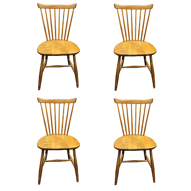 Mid-Century Blonde Wood Chairs by Yngve Ekström for Pastoe