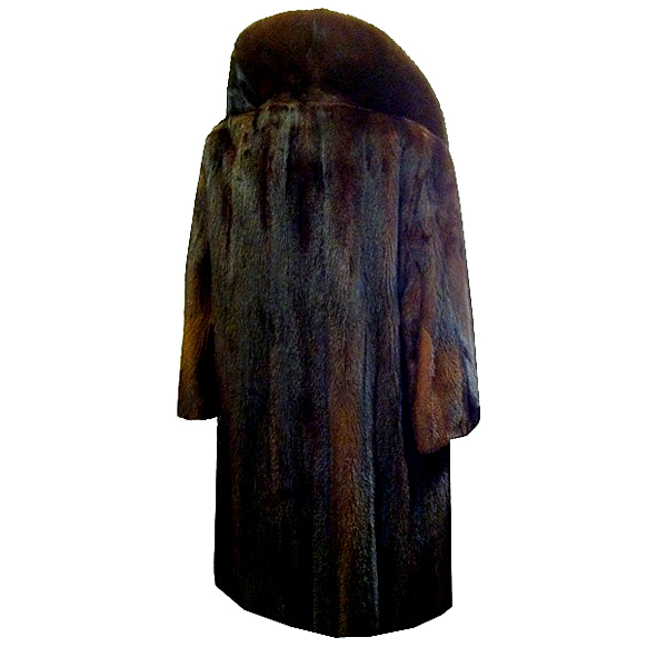 Vintage 1950s Chocolate Mink Fur Coat