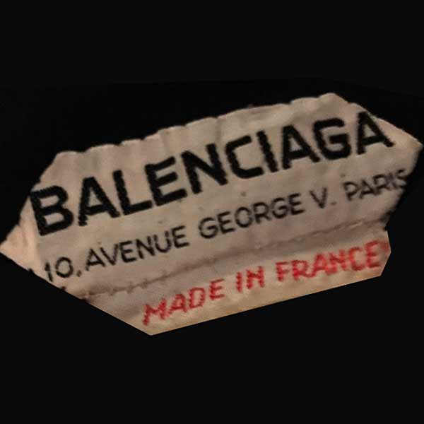 Dress by Cristóbal Balenciaga, Black Silk, Evening Gown, 1960s