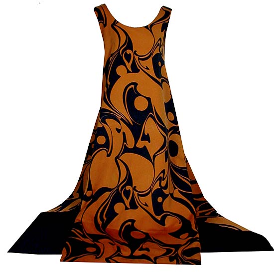 Vintage 60s Op Art Wrap Dress