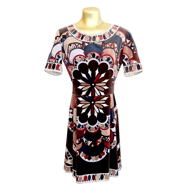 1960s Italy Pucci Velvet Mini Dress