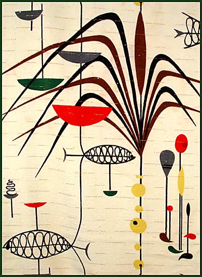 Fab 50s Retro Eames Abstract Fabric