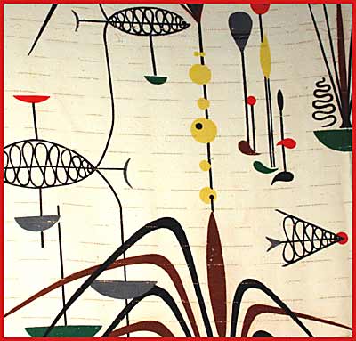 Fab 50s Retro Eames Abstract Fabric