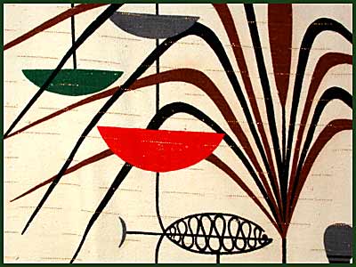 Fab 50s Retro Eames Abstract Fabric