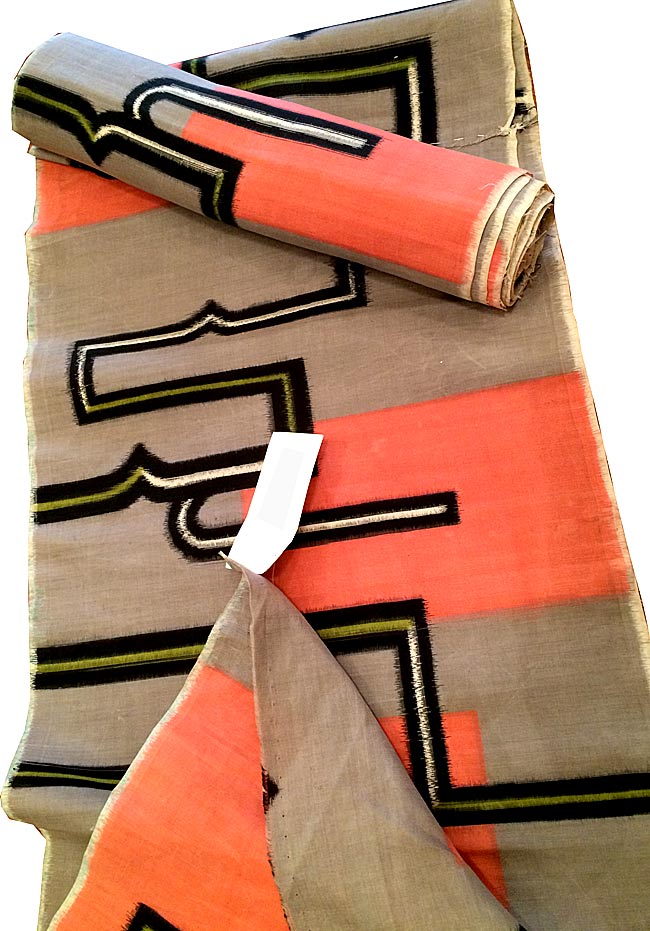 Vintage Silk Japan Meisen Ikat Fabric