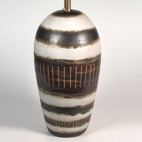 MArt Pottery Lamp, signed by Marianna Von Allesch, Germany, 1950s