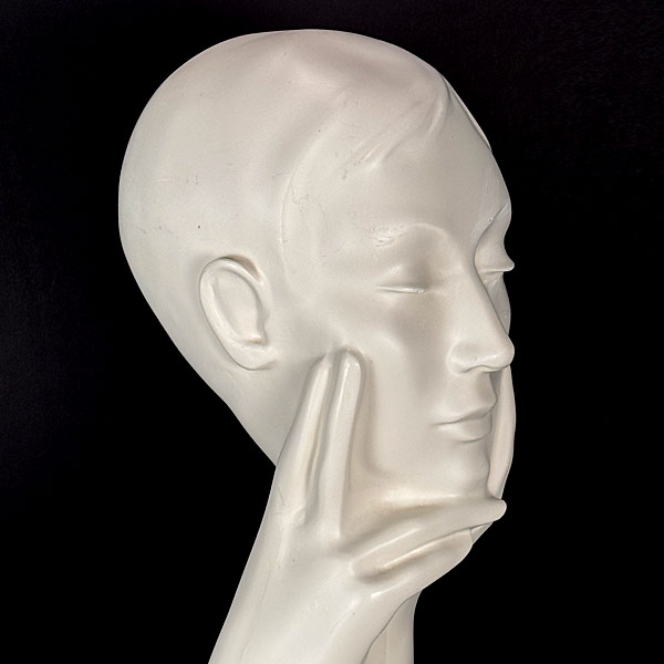 Mannequin Duo For Hats & Sunglasses, YSL, Vintage 1980s