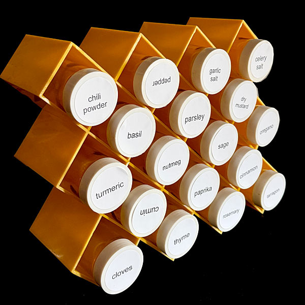 1970s USA Copco Lubge-Randel Spice Rack