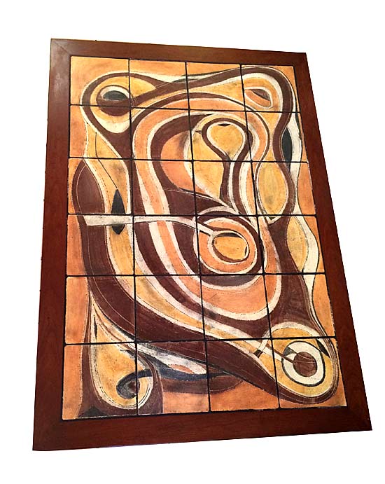 MCM Canada Harlander Pottery Ceramic Tile Coffee Table