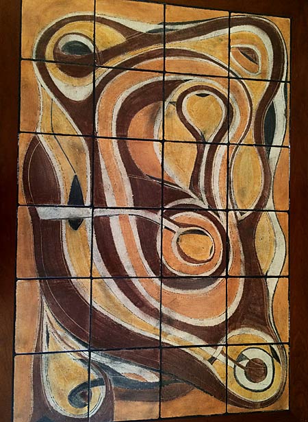 MCM Canada Harlander Pottery Ceramic Tile Coffee Table