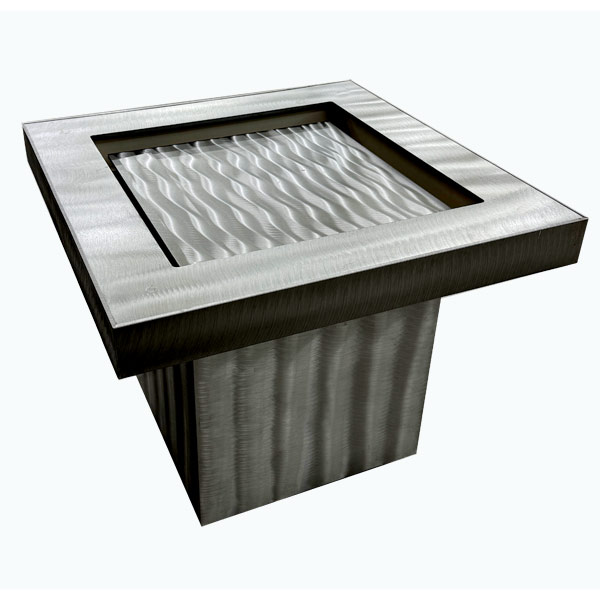 Contemporary Machined Aluminium Side Table