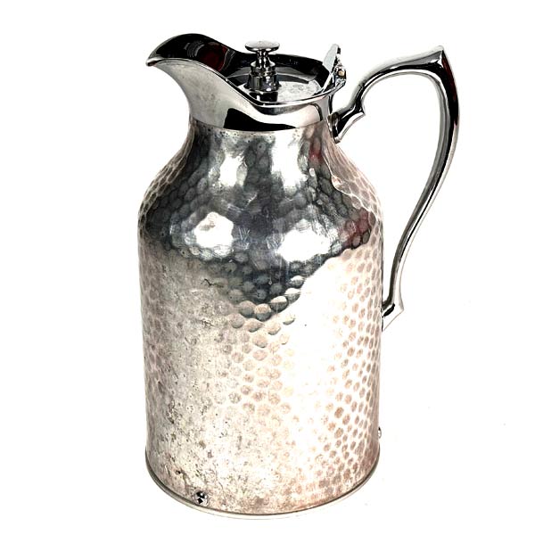 1950s Canada Thermos Pitcher Hammered Aluminium
