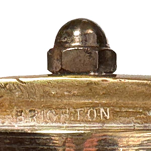 Antique English Brass Chime Vase Ranfield Brighton UK