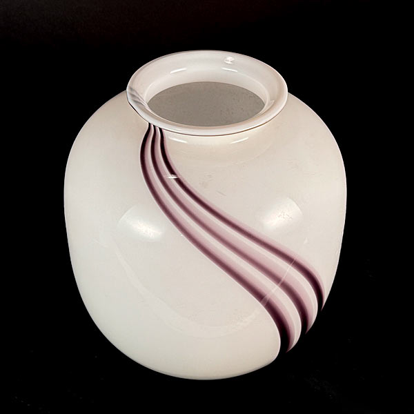 1970s Germany Goebel Striped Glass Vase